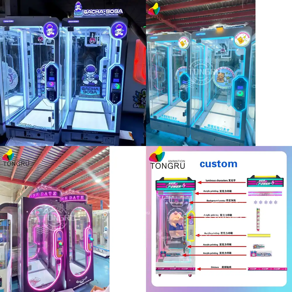 Arcade Toy Vending Machine - 大型おもちゃクレーンゲーム機、ロープカットはさみゲーム機、屋内アーケードぬいぐるみ景品販売ギフトはさみ景品機