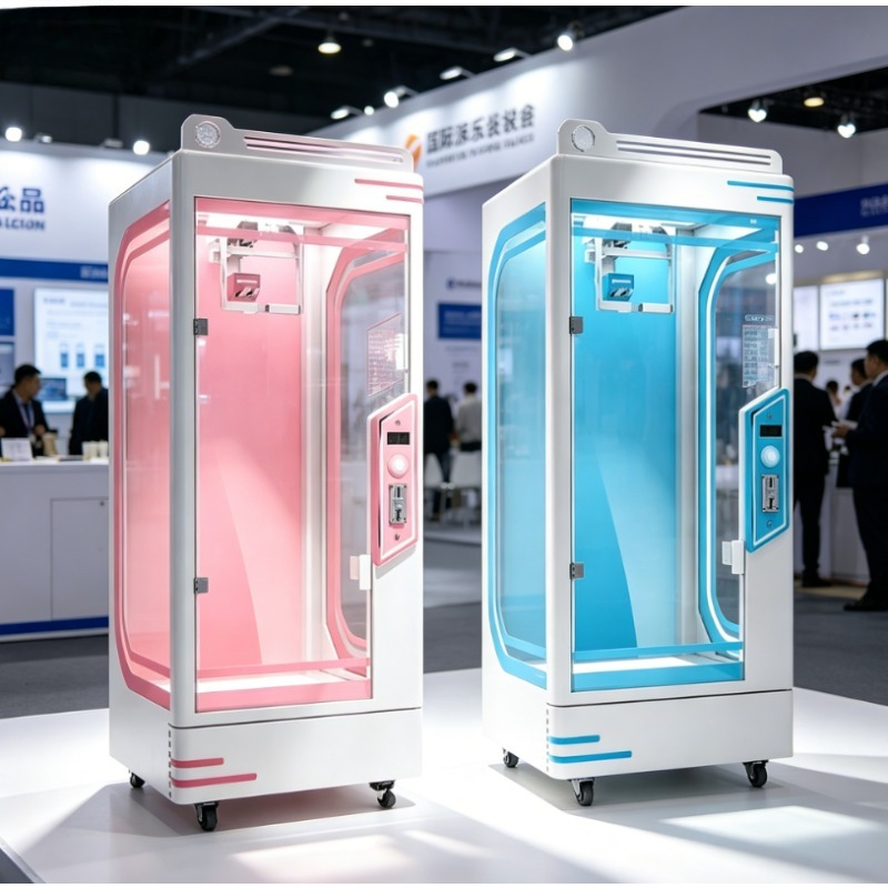 Arcade Toy Claw Vending Machine - カスタムコイン式ピンクデイトカットプライズマシン、アーケード用ハサミ爪ギフト販売ゲーム機（ぬいぐるみ玩具アミューズメント会場向け）