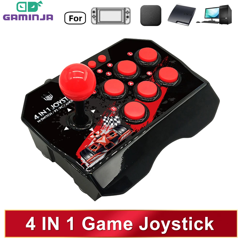 GAMINJA 4-in 1 ゲームジョイスティック 3 メ - Arcade Game Jackpot のレビューと価格